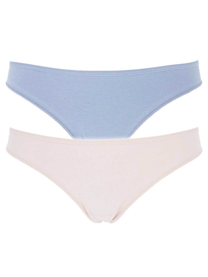 COTONELLA ΓΥΝΑΙΚΕΙΑ SLIP BRAZILIAN ΜΕ ΔΑΝΤΕΛΑ 2 ΤΕΜΑΧΙΑ