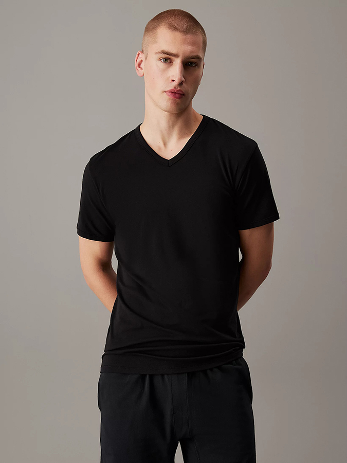 CALVIN KLEIN ΑΝΔΡΙΚΑ T-SHIRT ΜΕ ΛΑΙΜΟΚΟΨΗ V (3PACK) - Image 5