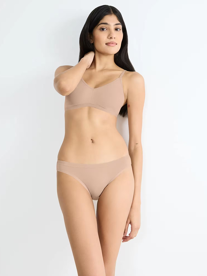 SLOGGI ΓΥΝΑΙΚΕΙΟ ΜΠΟΥΣΤΑΚΙ GO DAILY COTTON SOFT BRA ΜΠΕΖ - Image 4