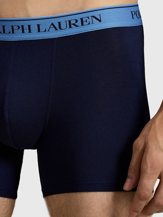 POLO RALPH LAUREN STRETCH COTTON ΑΝΔΡΙΚΑ BOXER 3-PACK - Image 5