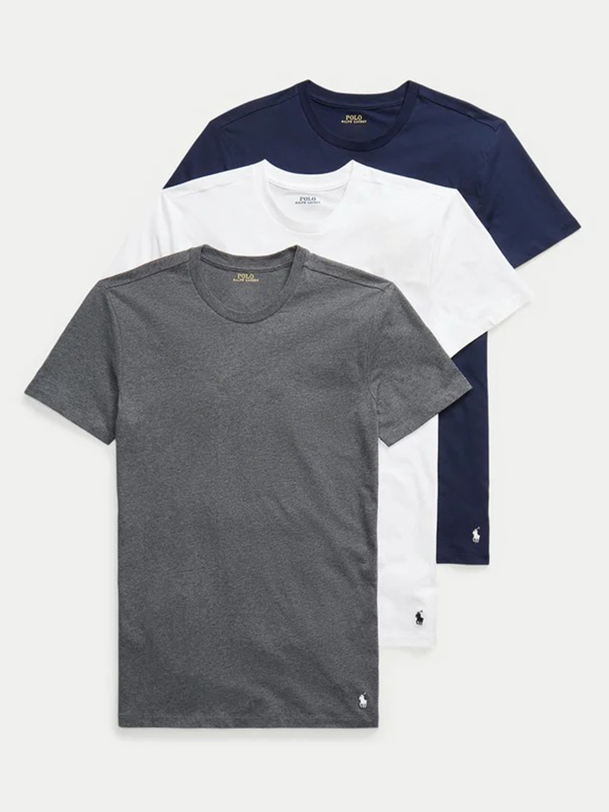 POLO RALPH LAUREN ΑΝΔΡΙΚΑ T-SHIRT COTTON 3-PACK