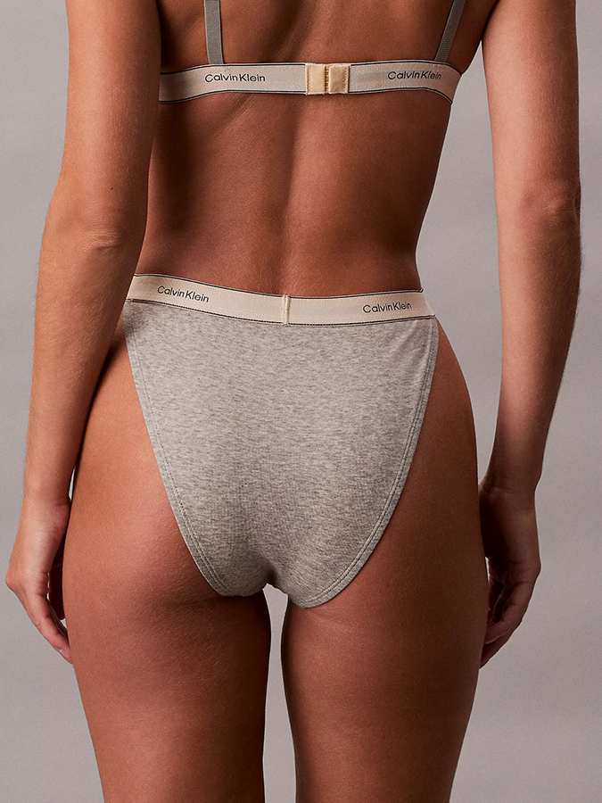 CALVIN KLEIN HERITAGE SLIP TANGA ΓΚΡΙ - Image 2