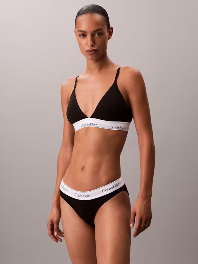 CALVIN KLEIN BRALETTE ΤΡΙΓΩΝΙΚΟ ΜΑΥΡΟ - Image 4
