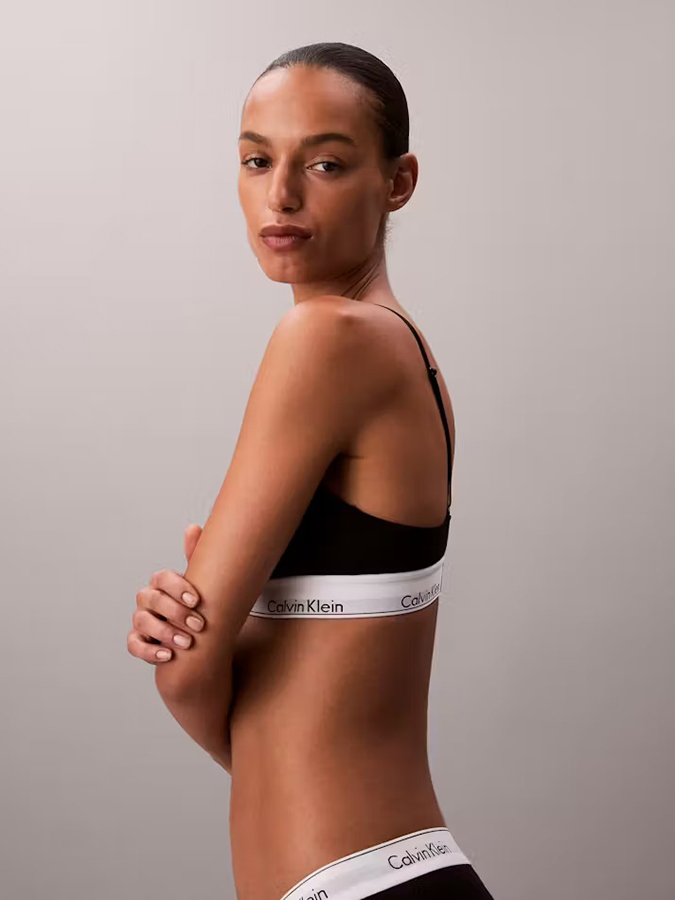 CALVIN KLEIN BRALETTE ΤΡΙΓΩΝΙΚΟ ΜΑΥΡΟ - Image 2