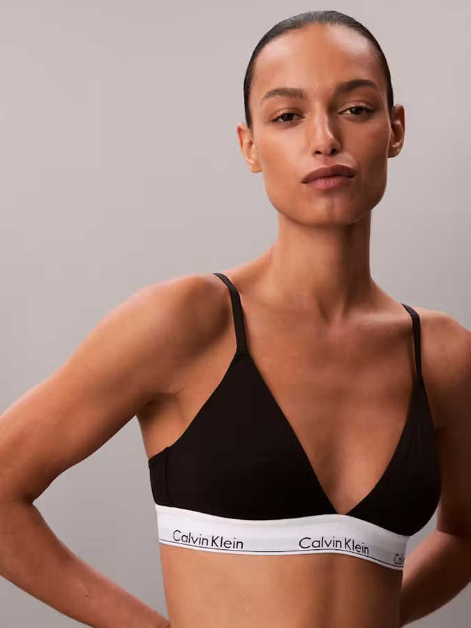 CALVIN KLEIN BRALETTE ΤΡΙΓΩΝΙΚΟ ΜΑΥΡΟ - Image 3