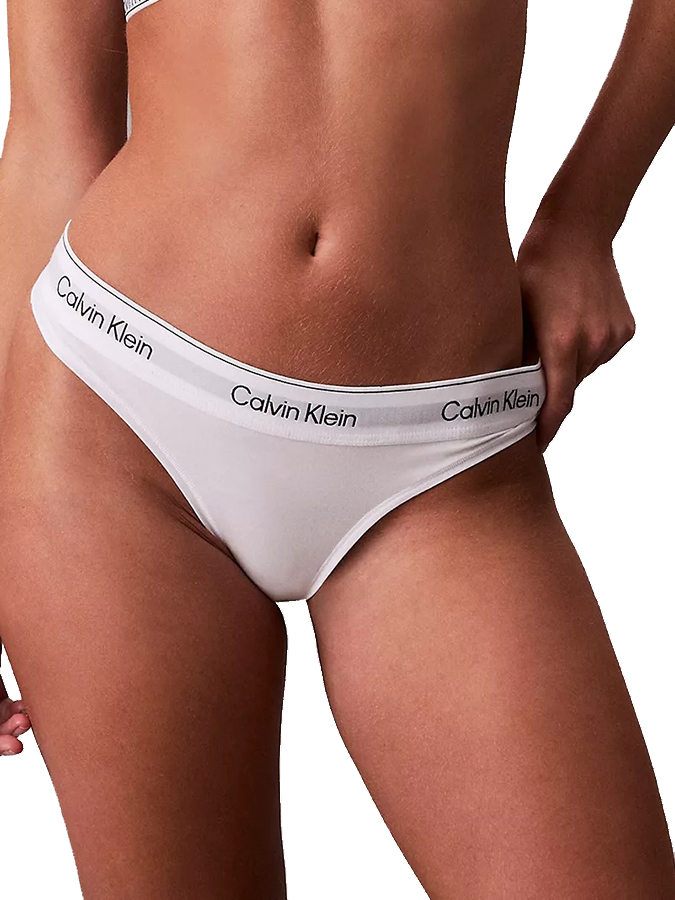 CALVIN KLEIN SLIP STRING ΛΕΥΚΟ