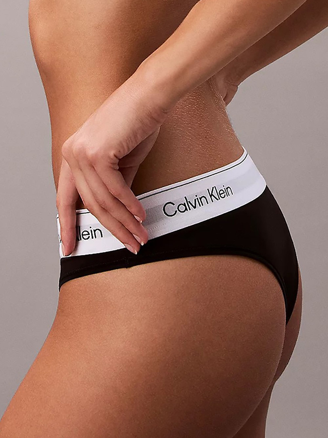 CALVIN KLEIN SLIP BRAZILIAN ΜΑΥΡΟ - Image 3