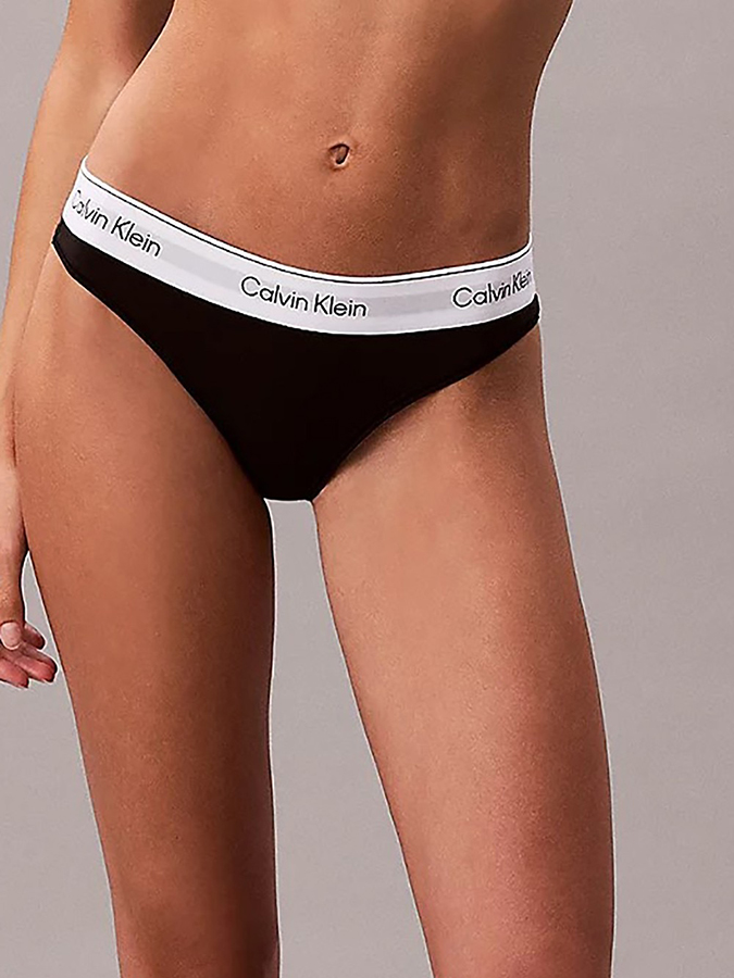 CALVIN KLEIN SLIP BRAZILIAN ΜΑΥΡΟ - Image 4