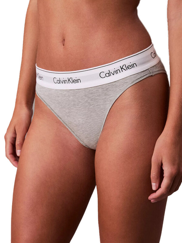 CALVIN KLEIN HIGH LEG TANGA ΓΚΡΙ