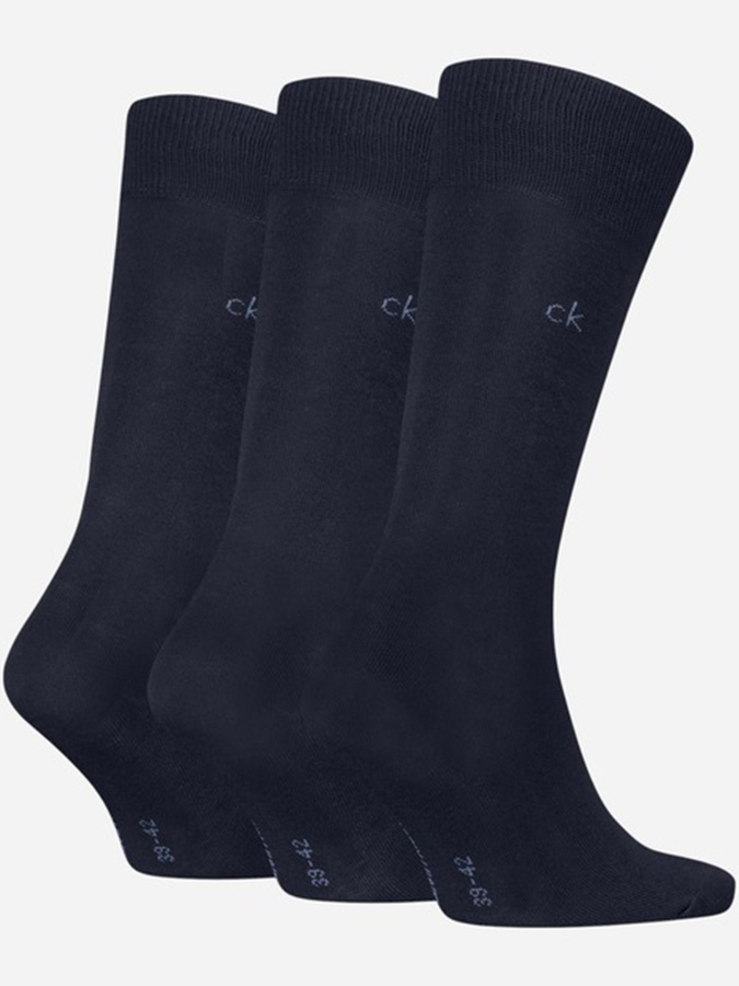 CALVIN KLEIN ΑΝΔΡΙΚΕΣ ΚΑΛΤΣΕΣ ΨΗΛΕΣ (3 PACK ΜΠΛΕ ΣΚΟΥΡΟ) - Image 2