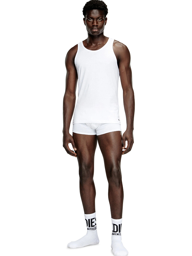 DIESEL ΑΝΔΡΙΚΑ ΦΑΝΕΛΑΚΙΑ ΛΕΥΚΑ (2 PACK) - Image 4