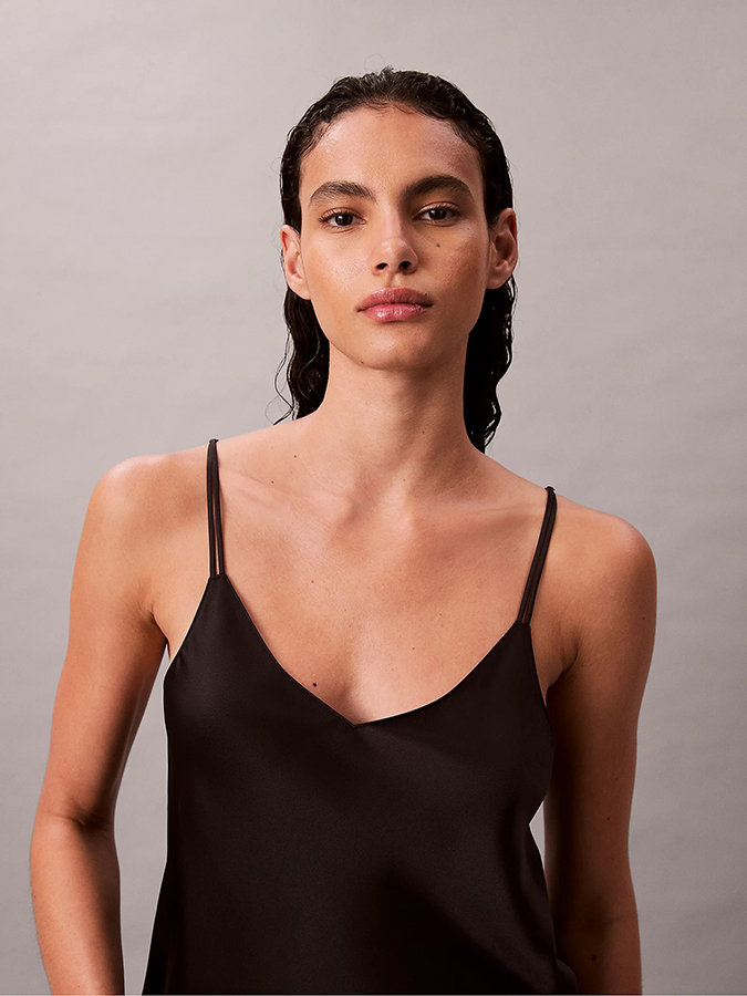 CALVIN KLEIN ΓΥΝΑΙΚΕΙΟ ΣΑΤΕΝ ΣΕΤ ΠYΤΖΑΜΑ - Image 4