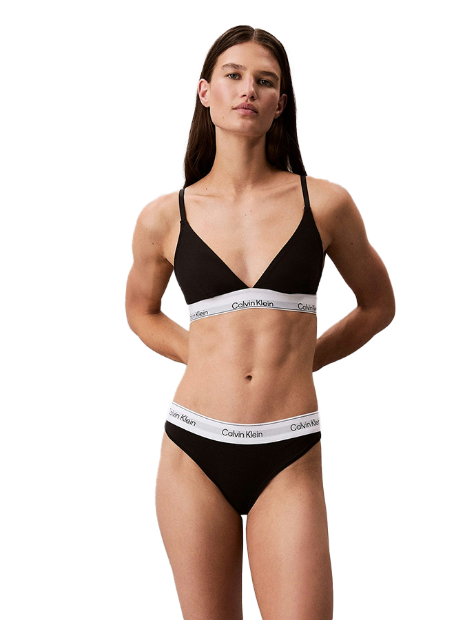 CALVIN KLEIN SLIP STRING ΜΑΥΡΟ - Image 3