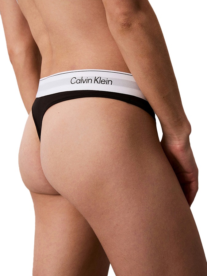 CALVIN KLEIN SLIP STRING ΜΑΥΡΟ - Image 2