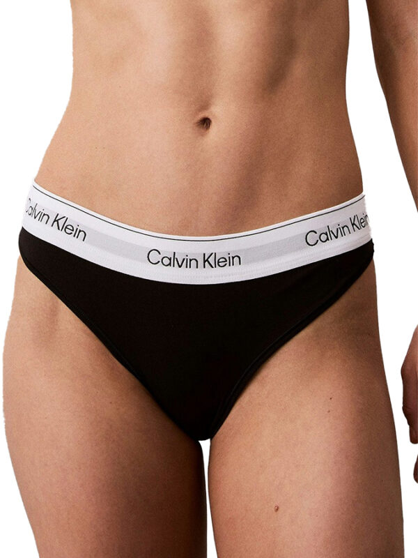 CALVIN KLEIN SLIP STRING ΜΑΥΡΟ