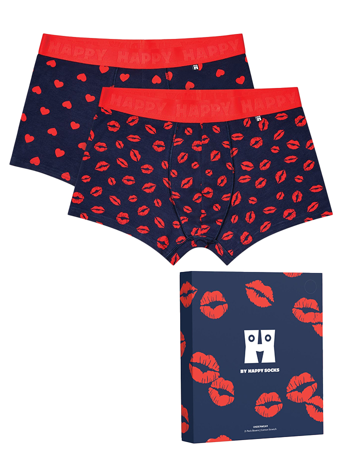 HAPPY SOCKS ΑΝΔΡΙΚΑ BOXER "LOVE IS IN THE AIR" ΣΕ ΣΥΣΚΕΥΑΣΙΑ ΔΩΡΟΥ (2 PACK)