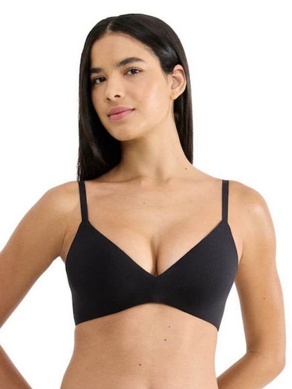 SLOGGI ZERO FEEL ΓΥΝΑΙΚΕΙΟ BRALETTE PUSH UP ΜΑΥΡΟ