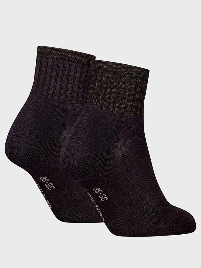 CALVIN KLEIN ΓΥΝΑΙΚΕΙΕΣ ΗΜΙΚΟΝΤΕΣ ΜΑΥΡΕΣ ΚΑΛΤΣΕΣ (2PACK) - Image 3
