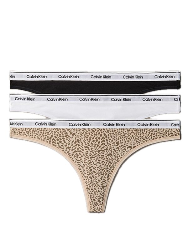 CALVIN KLEIN ΓΥΝΑΙΚΕΙΑ ΣΛΙΠ STRING ICON LOGO (3PACK)