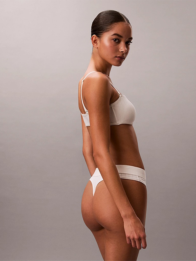 CALVIN KLEIN ΓΥΝΑΙΚΕΙΑ ΣΛΙΠ STRING ΜΕ ΛΟΓΟΤΥΠΟ - Image 4