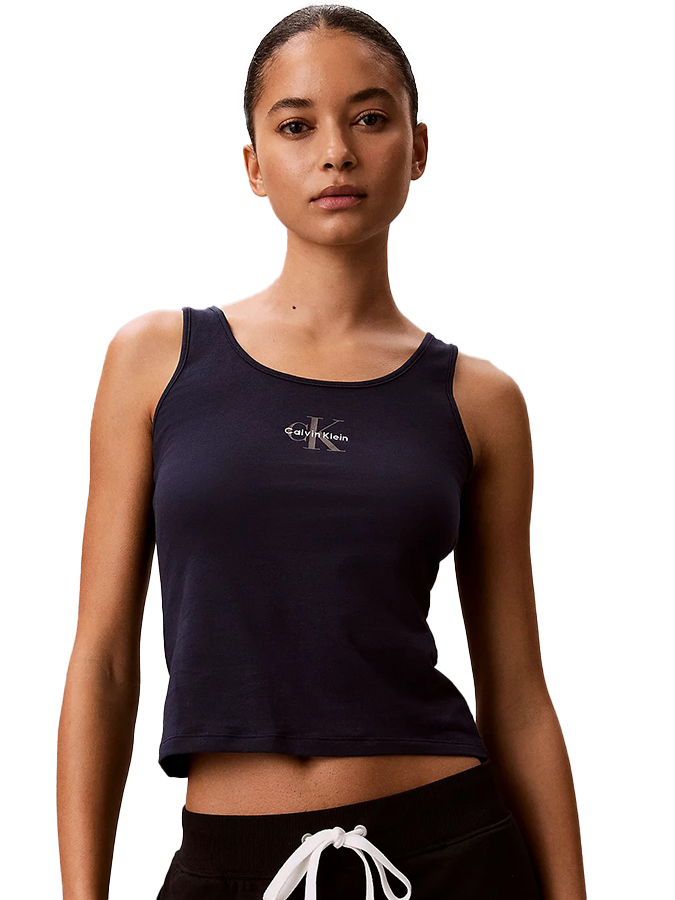 CALVIN KLEIN ΑΜΑΝΙΚΟ ΤΟΠ ΜΕ ΛΟΓΟΤΥΠΟ Navy Blue