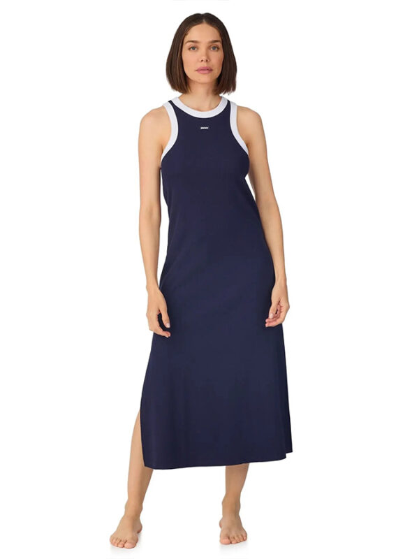 DKNY ΓΥΝΑΙΚΕΙΟ ΑΜΑΝΙΚΟ ΜΑΚΡΥ ΦΟΡΕΜΑ VISCOSE