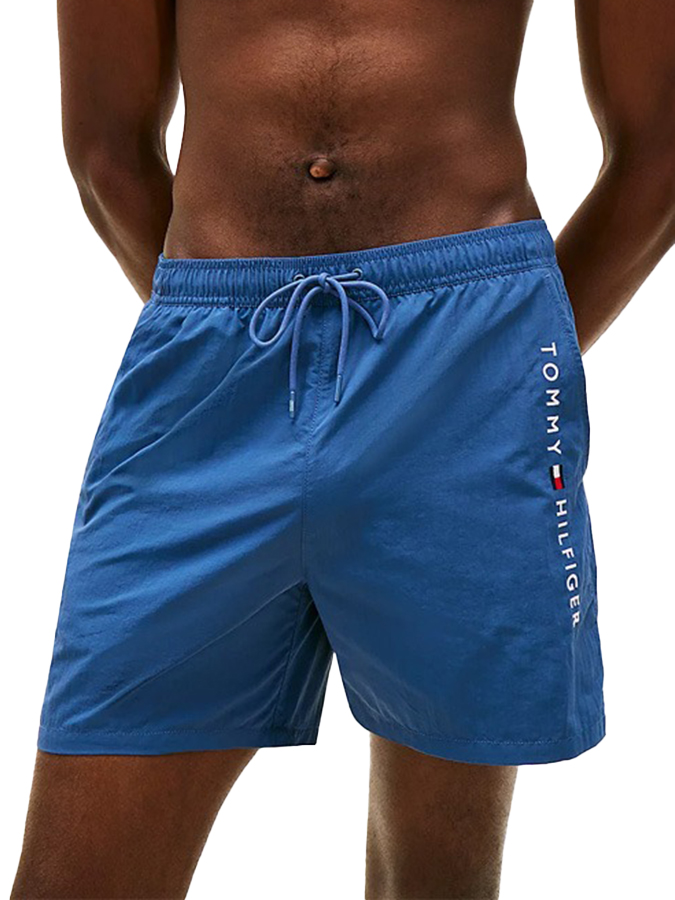 TOMMY HILFIGER ΑΝΔΡΙΚΟ ΜΑΓΙΟ 'AEGEAN SEA' ΜΕΣΑΙΟ ΜΗΚΟΣ