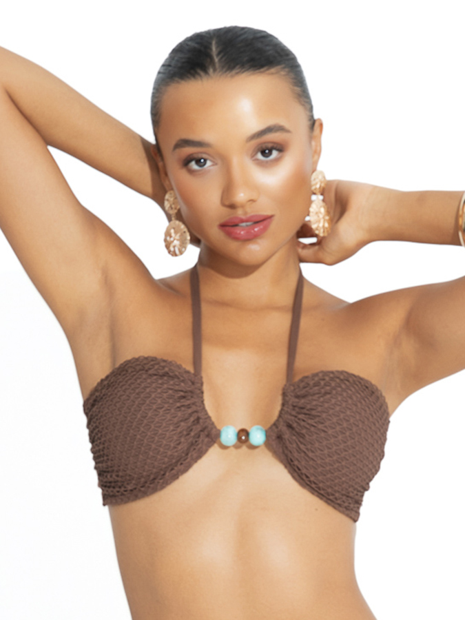 BLUEPOINT 'CHOCO LOVERS' STRAPLESS ΜΠΙΚΙΝΙ ΤΟΠ