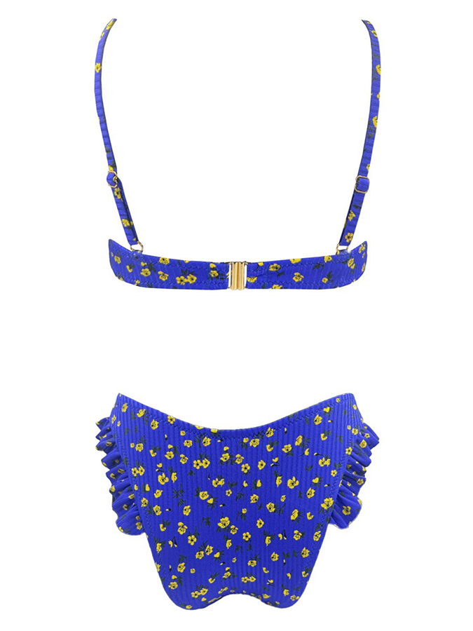 EMMA SWIMWEAR ΜΠΙΚΙΝΙ ΣΕΤ 'YELLOW BLOOM FRILL' - Image 2