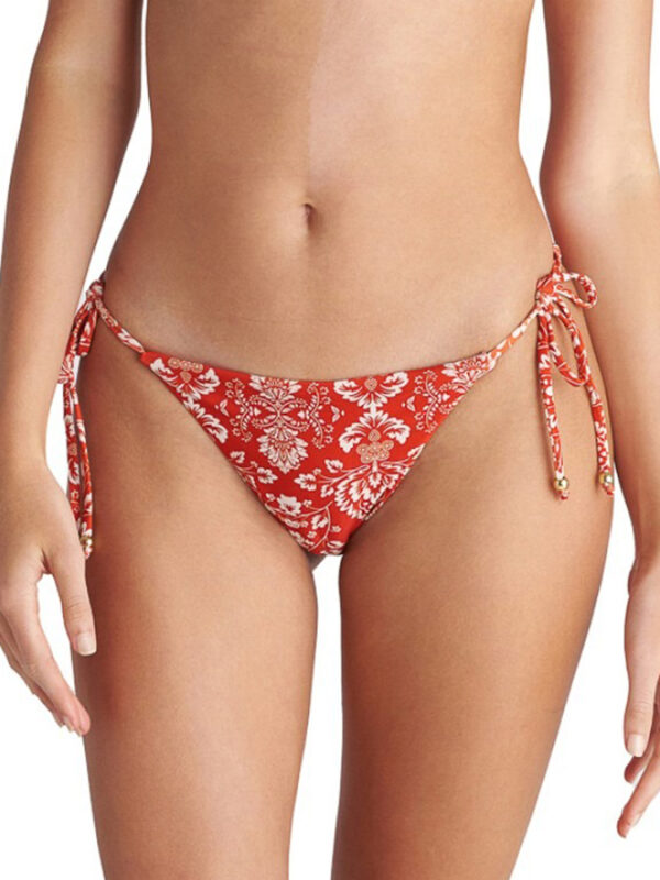 BLU4U ΓΥΝΑΙΚΕΙΟ ΜΑΓΙΟ ΜΠΙΚΙΝΙ ΣΛΙΠ 'CORAL DAMASK' ΜΕ ΚΟΡΔΟΝΑΚΙΑ