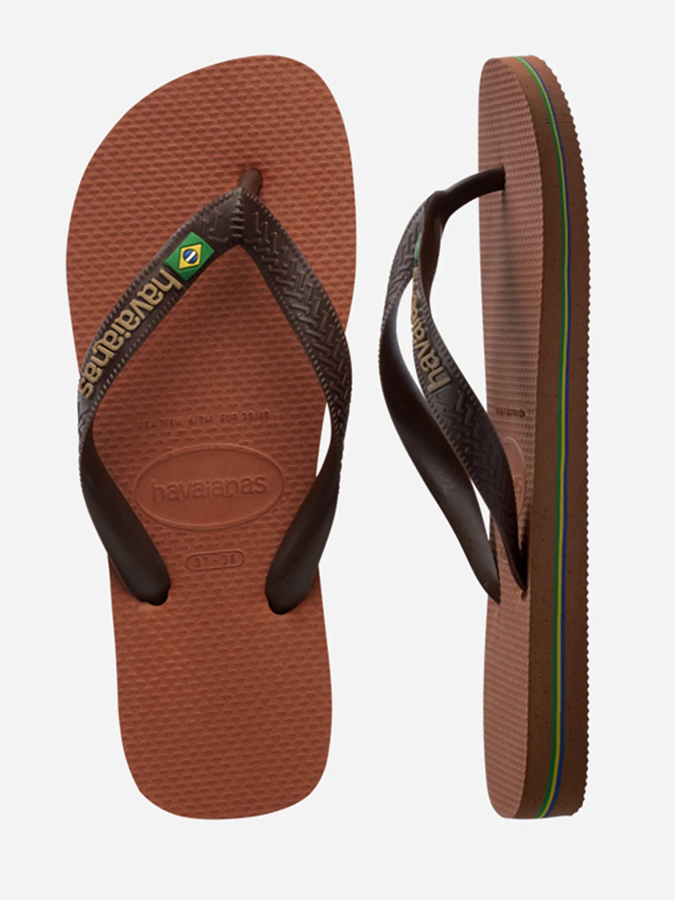 HAVAIANAS ΣΑΝΔΑΛΙΑ BRASIL LOGO RUST COFFE - Image 3