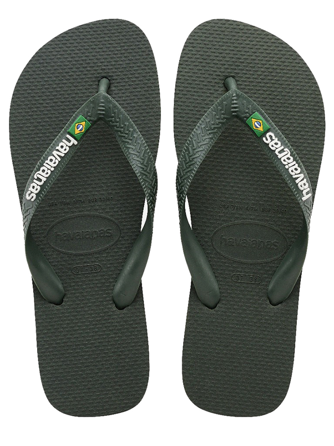 HAVAIANAS ΣΑΓΙΟΝΑΡΕΣ BRASIL LOGO GREEN OLIVE