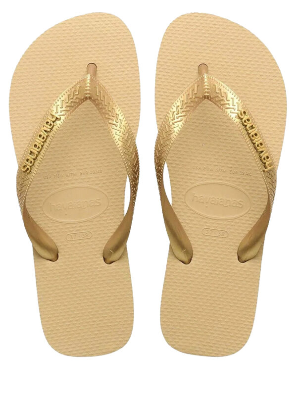 HAVAIANAS ΓΥΝΑΙΚΕΙΕΣ ΣΑΓΙΟΝΑΡΕΣ TOP METALLIC LOGO GOLDEN