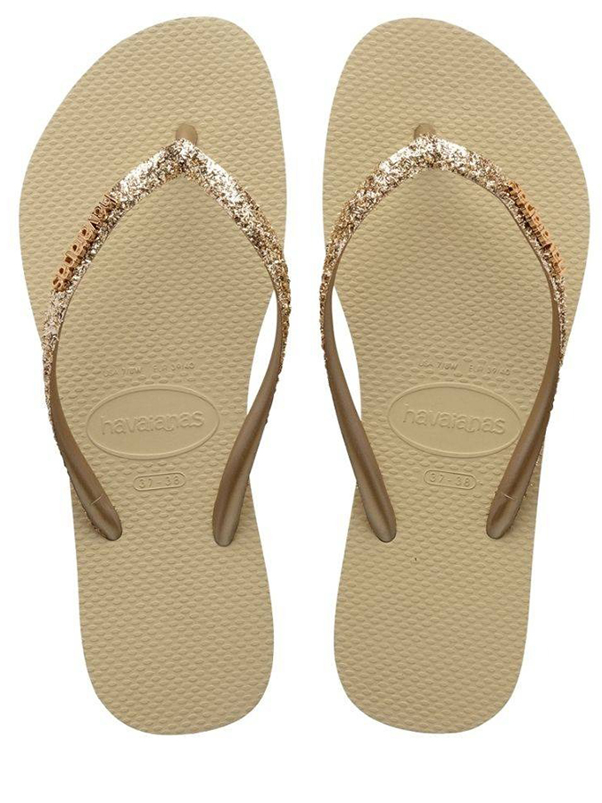 HAVAIANAS ΓΥΝΑΙΚΕΙΕΣ ΣΑΓΙΟΝΑΡΕΣ SLIM GLITTER II SAND GREY