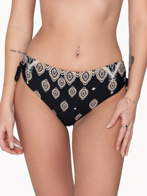 LUNA ΓΥΝΑΙΚΕΙΟ BIKINI SLIP STELLAR ΨΗΛΟΜΕΣΟ ΜΕ ΣΟΥΡΕΣ