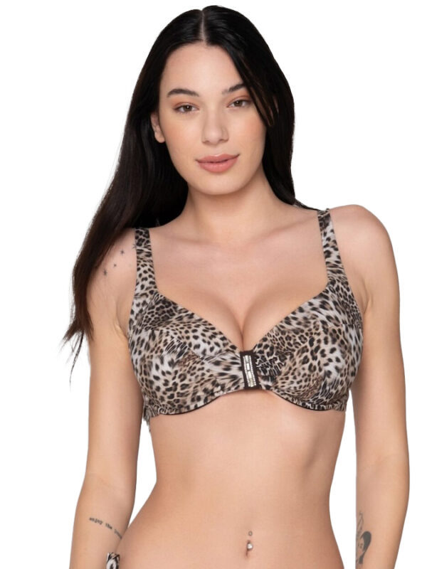 LUNA ΓΥΝΑΙΚΕΙΟ BIKINI TOP SAFARI ΧΩΡΙΣ ΕΝΙΣΧΥΣΗ ΓΙΑ ΜΕΓΑΛΑ ΜΕΓΕΘΗ E/F/G