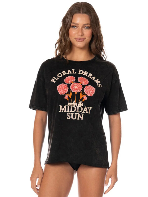 MAAJI ΓΥΝΑΙΚΕΙΟ T-SHIRT ΣΕ ΓΚΡΙ ΣΚΟΥΡΟ
