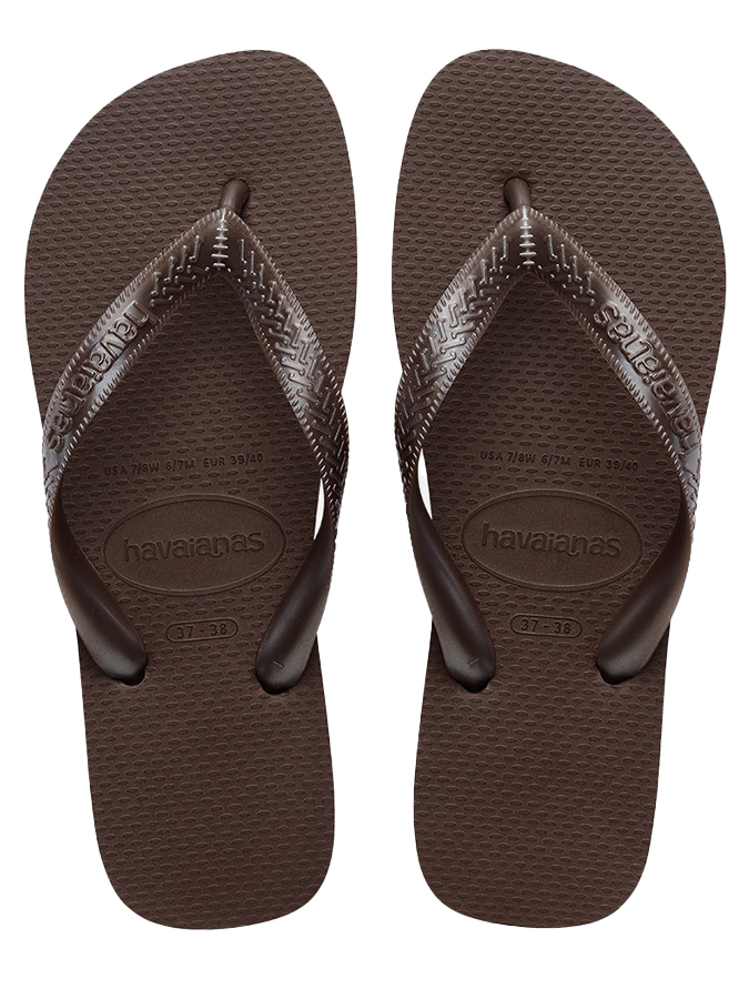 HAVAIANAS UNISEX ΣΑΝΔΑΛΙΑ TOP TIRAS DARK BROWN