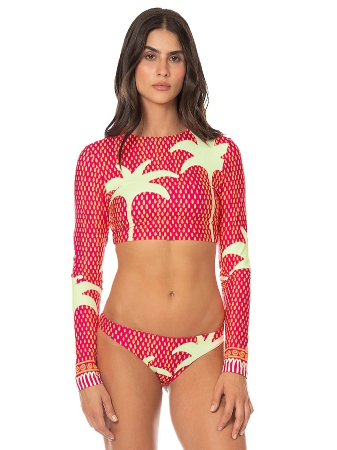 MAAJI BIKINI ΣΕΤ ΜΕ CROP TOP ΜΑΚΡΥΜΑΝΙΚΟ FUNKY PALMS FLIRT ΔΙΠΛΗΣ ΟΨΕΩΣ