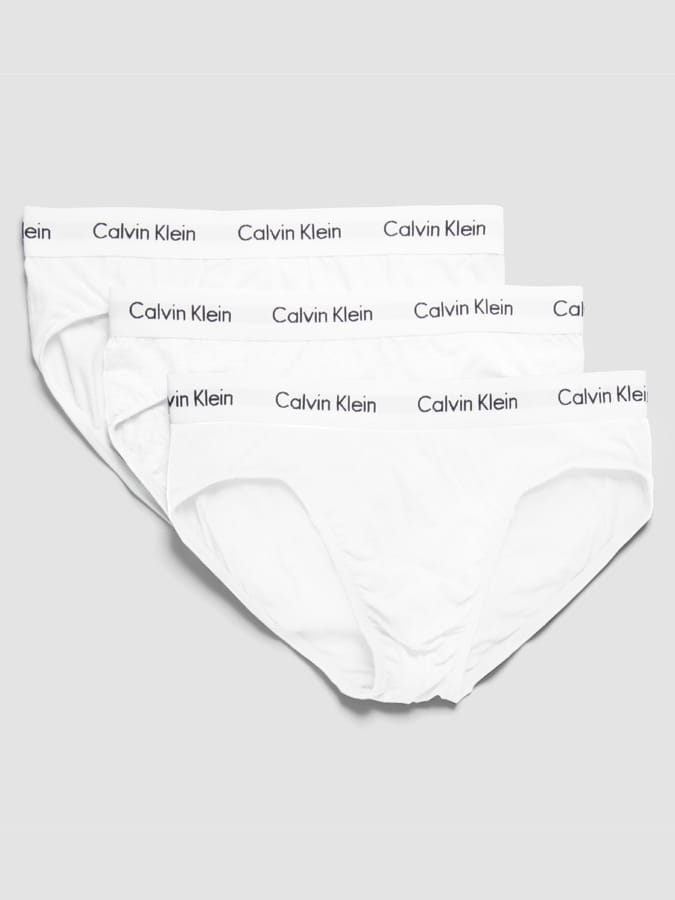 CALVIN KLEIN ΑΝΔΡΙΚΟ ΣΛΙΠ BRIEF ΛΕΥΚΟ ΧΡΩΜΑ 3PACK