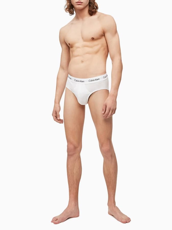 CALVIN KLEIN ΑΝΔΡΙΚΟ ΣΛΙΠ BRIEF ΛΕΥΚΟ ΧΡΩΜΑ 3PACK - Image 2