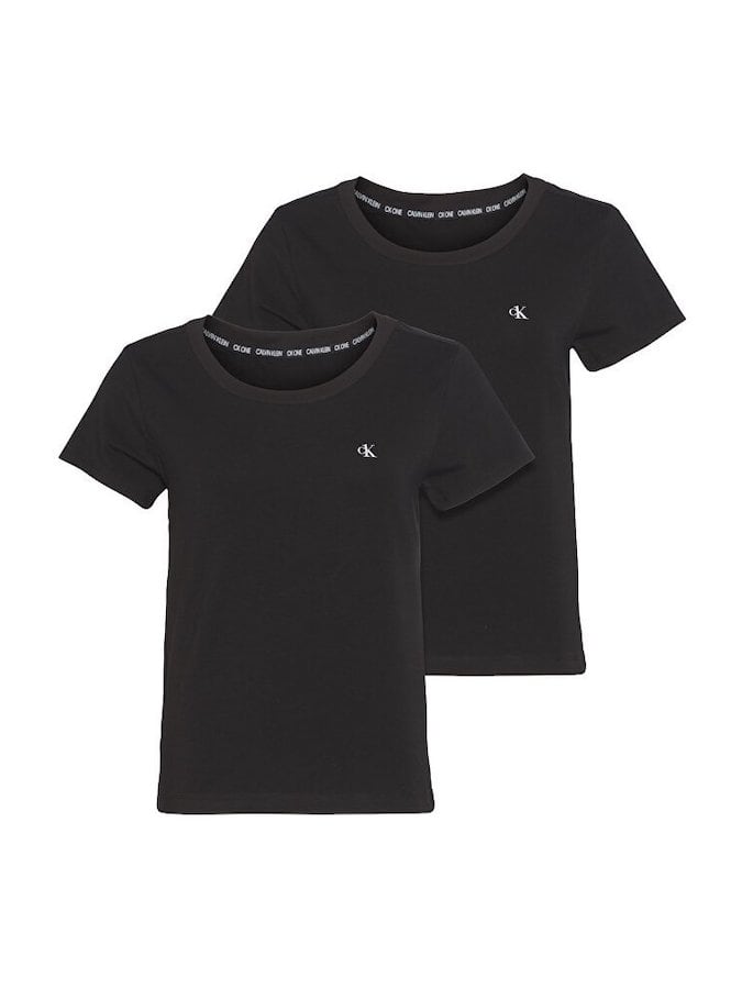 Calvin Klein γυναικείο 2 Pack T-Shirt Μαύρο (Basic σειρά CK one)