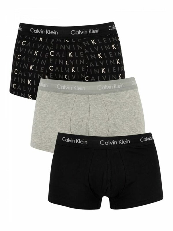CALVIN KLEIN ΑΝΔΡΙΚΑ BOXER COTTON STRETCH 3PACK TRUNKS(U2664G-YKS)