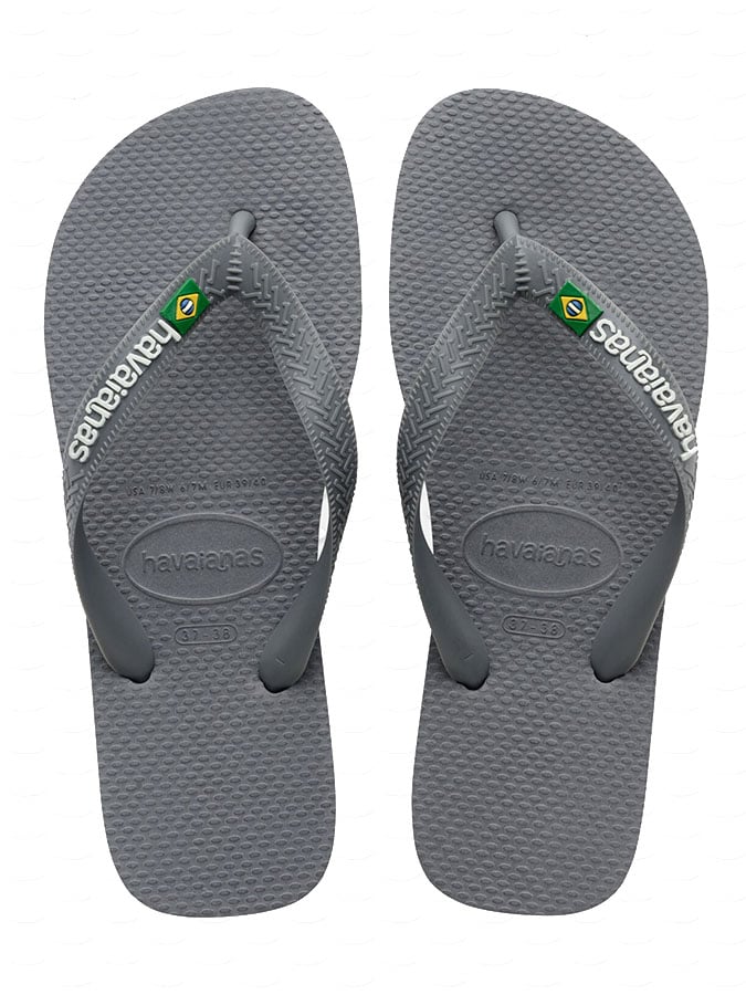 HAVAIANAS 'BRAZIL LOGO' UNISEX ΓΚΡΙ ΧΡΩΜΑ