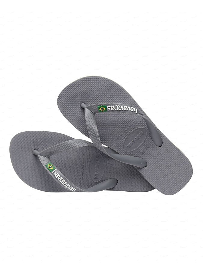 HAVAIANAS 'BRAZIL LOGO' UNISEX ΓΚΡΙ ΧΡΩΜΑ - Image 2