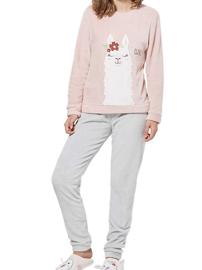 MUYDEMI Γυναικεία πυτζάμα απαλή Fleece