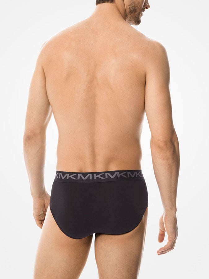 MICHAEL KORS ΑΝΔΡΙΚΑ SLIP LO RISE BRIEF BASIC ΜΟΝΟΧΡΩΜΑ (3PACK) - Image 5