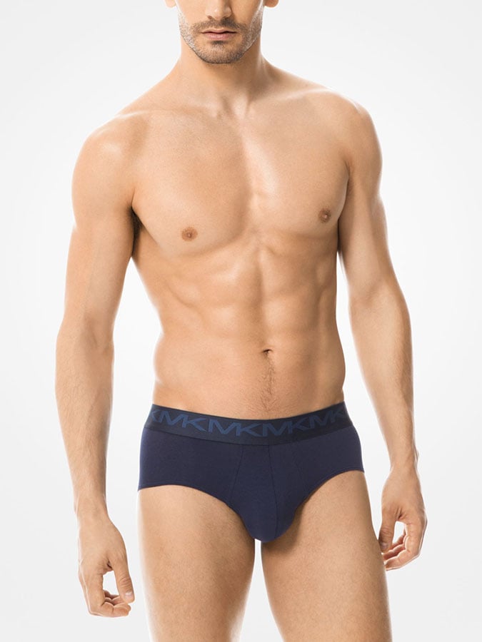 MICHAEL KORS ΑΝΔΡΙΚΑ SLIP LO RISE BRIEF BASIC ΜΟΝΟΧΡΩΜΑ (3PACK) - Image 2