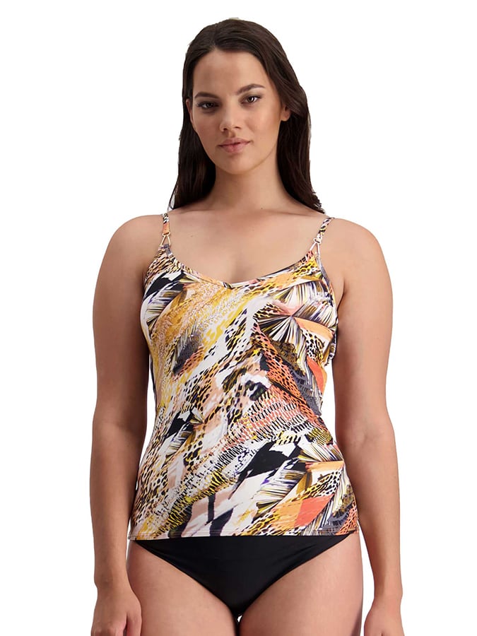 MOONTIDE ΤΟΠ TANKINI 'WILD PINK'