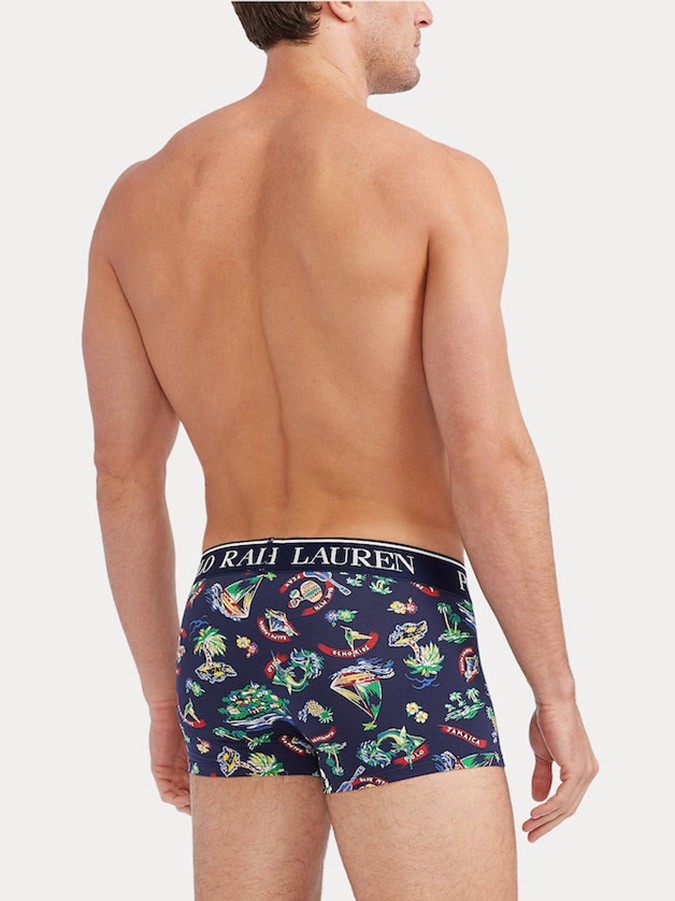 POLO RALPH LAUREN BOXER ΑΝΔΡΙΚΟ 'TROPICAL' STRETCH COTTON TRUNKS - Image 3